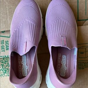 Skechers Slip-Ins Knit Slip-On Sneakers — Light Mauve